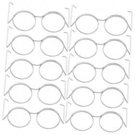 Toyvian 20 Pièces Lunettes De Poupée Poupées Lunettes De Costume De Mini Poupées Accessoires De Poupée Lunettes Cosplay Chien