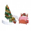 Colcolo Accessoires de noël pour Maison de poupée 1:12, Micro Ornement de Paysage, Accessoires Photo, Ensemble de Jeu de Simu