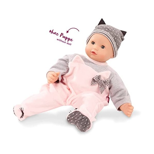 Götz 3402838 Ensemble Cosy Cat - Vêtements pour poupées de T. M - Set de 2 vêtements et Accessoires pour poupons de 42-46 cm