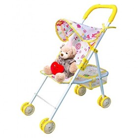 Poussette de poupée - Poussette Jouet avec Panier inférieur pour | Poussette pour Filles à partir de 3 Ans, Cadeau pour, Acce