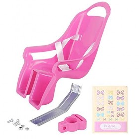 Oikabio Siège de vélo universel pour poupées autocollants de bricolage accessoires de vélo pour filles et enfants Rose