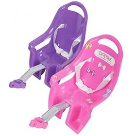 Oikabio Siège de vélo universel pour poupées autocollants de bricolage accessoires de vélo pour filles et enfants Rose