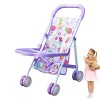 Poussette pour poupées - Poussette Pliable pour Enfant avec Panier inférieur,Poussette pour Filles à partir de 3 Ans, Cadeau 