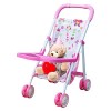 Poussette pour poupées - Poussette Pliable pour Enfant avec Panier inférieur,Poussette pour Filles à partir de 3 Ans, Cadeau 