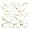 ibasenice 10Pcs Poupée Lunettes Cadre Noir Lunettes De Soleil Décor Mini Lunettes pour Poupées Lunettes Accessoires pour Habi