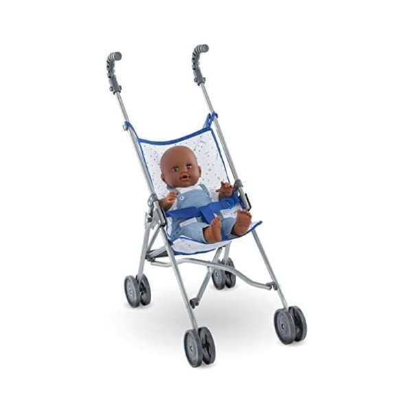 Corolle - Poussette Canne, accessoire, pour poupon 36, 42 et 52cm, dès 3 Ans, Bleue, 9000140730