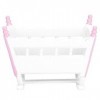 Accessoires de Maison de poupée Playhouse Faits de Bois Mobilier Miniature pour bébé, Berceau Compatible avec poupée à léche