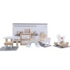 LICHENGTAI Kit de Meubles de Maison de poupées en Bois, Miniature Maison de poupées Accessoires de Meubles y Compris la Cuisi