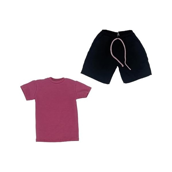 LOVIVER T-Shirts et Pantalons de poupée, échelle 1/6, Tenues de poupée, Costume, Manches Courtes et Pantalons, Accessoires po