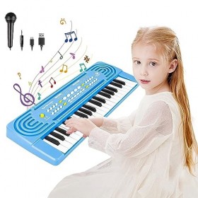 Clavier Piano Enfants avec Microphone, Shayson 37 Touches Musical