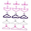 Toyvian 100 Pièces 5 Poupée Cintre Poupées Accessoire Cintre Poupée Robe Cintres Poupée Robe Titulaire Poupée Meubles Accesso