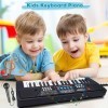 37 Touches de Piano pour Enfants avec Microphone,Clavier de Piano pour Enfants,Initiation à la Musique,Clavier électronique p