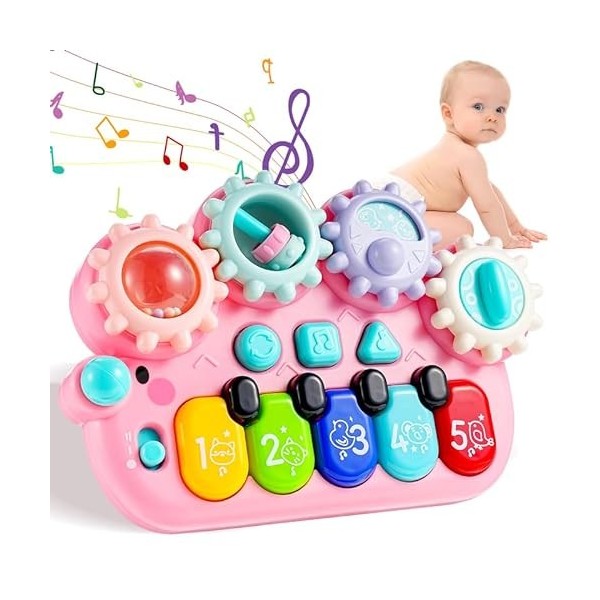 2 en 1 Tapis musical électrique Jouets Set Toddler Bébé Piano
