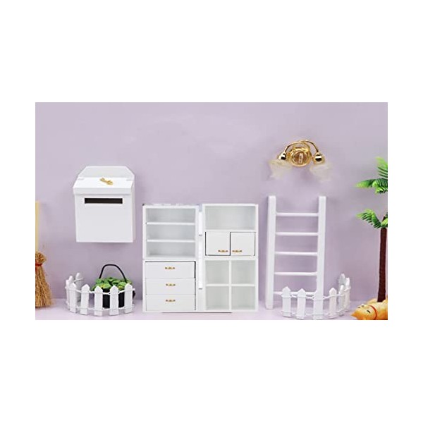 1:12 Échelle Accessoires de Maison de Poupée Meubles Darmoire en Bois Salon Armoire de Chambre à Coucher pour Maison de Poup