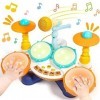 Jouet Bebe 1 an Tambour, Jouet Montessori Instrument De Musique Bebe Piano Enfant Jouet Fille 1 2 3 Ans Garcon Jouets dActiv