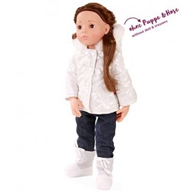 Götz 3402186 Ensemble Flocons de Neige - Veste matelassée pour poupées de T. XL - Set de 3&nbsp;vêtements et Accessoires pour poup