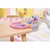 BABY born Table Repas pour Poupée de 43 cm - Dotée dun Plateau à Imprimé Animal Intégré - pour les Petites Mains, Jeu Créati