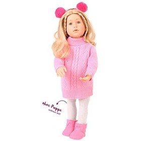 Götz 3402681 Ensemble Knit Braidy - Vêtements pour poupées de T. XL - Set de 5&nbsp;vêtements et Accessoires pour poupées de 45-50