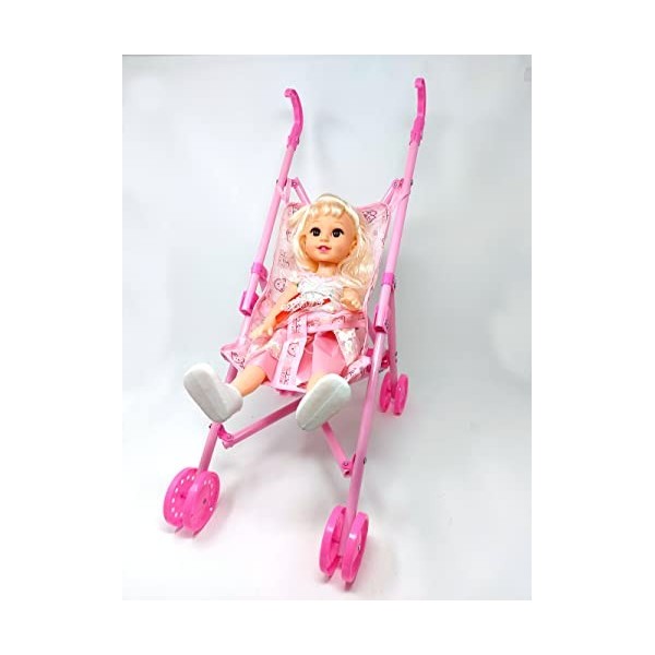 Premium Poussette pour poupée avec poupée, jouet pour fille