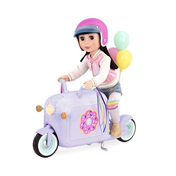 Glitter Girls by Battat - GG57020C1Z - Scooter de Livraison de Beignets avec Accessoires -Poupée non Incluse - 37 x 15,2 x 33