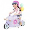 Glitter Girls by Battat - GG57020C1Z - Scooter de Livraison de Beignets avec Accessoires -Poupée non Incluse - 37 x 15,2 x 33