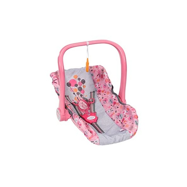 BABY born 832424 Comfort Seat-Multi-Purpose Accessory Can be Used, Carrier, a Rocker Or a Car Fits Dolls up to 43cm-Suitable 