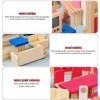 FENGQ Ensemble de meubles pour maison de poupée, 31 pièces - Accessoires de maison de poupée - Meubles en bois - Maison de po