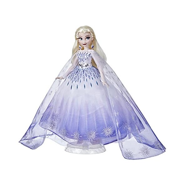 Disney Princesses Style Series, Poupée Elsa, accessoires pour poupée mannequin, jouet de collection, dès 6 ans