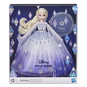 Disney Princesses Style Series, Poupée Elsa, accessoires pour poupée mannequin, jouet de collection, dès 6&nbsp;ans