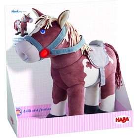 Haba 305464 – Cheval Joey, Cheval en Peluche et Accessoires de poupée pour poupées 35 cm, Jouet à partir de 18 Mois