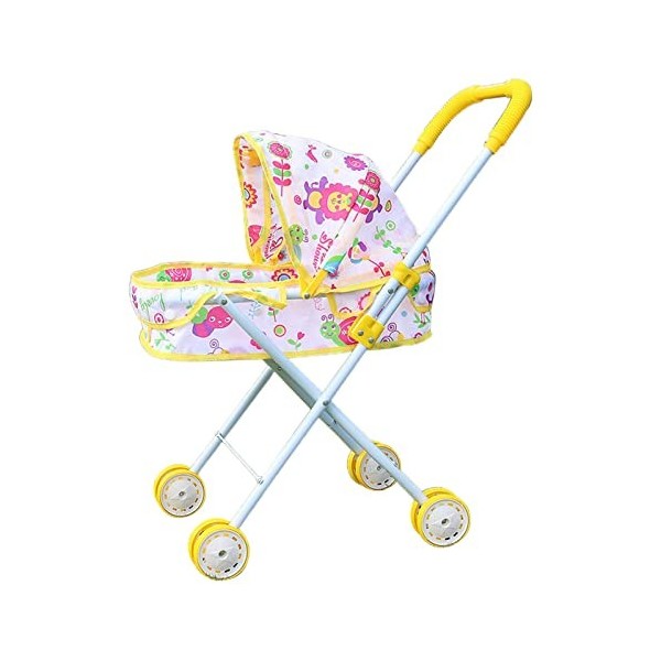 Jouer Poussette de poupée,Poussette Pliable et rétractable pour Enfant | Accessoires de poupée pour Fille à partir de 3 Ans A