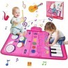 Ballery Tapis Musical Tapis de Piano pour Bébé, Tapis de Danse pour Enfants, Jouets pour bébé 1 an, Tapis de Musique 2 en 1 J