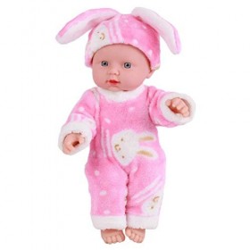 Poupée pour bébé - 30 cm - Doux et réaliste - Tenue amovible - Lavable - Jouet éducatif pour maman et enfant