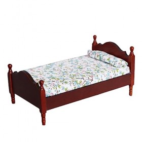 MAGICLULU 2 Pcs Lit en Bois Lit De Poupée en Bois Faire Semblant De Jouer Au Lit Jouet en Bois Maison De Poupée Lit Accessoir