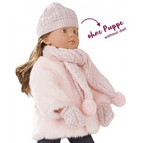 Götz 3402980 Set Furry Christmas pour lhiver - Set de vêtements pour poupées de T. XL - Set de 3&nbsp;vêtements et Accessoires po