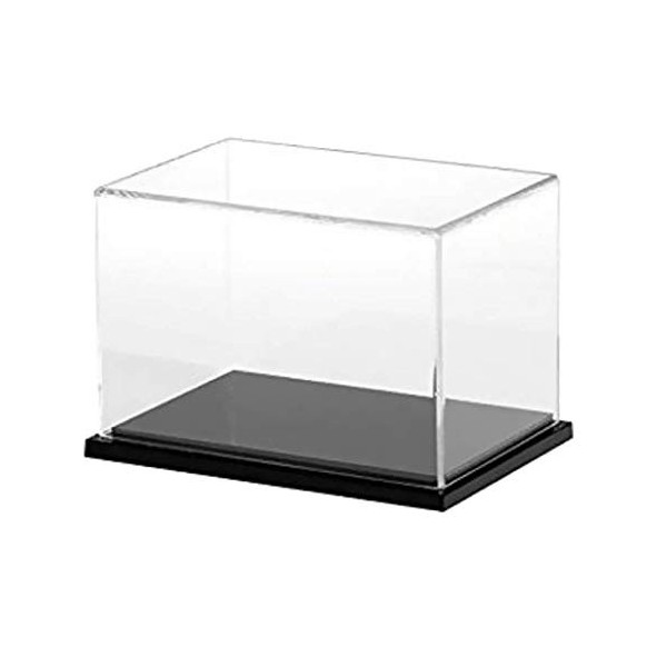 Backbayia Boîte Acrylique Transparent Vitrine Dexposition Caisse daffichage Show Box pour Poupée Modèle Figurine