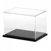 Backbayia Boîte Acrylique Transparent Vitrine Dexposition Caisse daffichage Show Box pour Poupée Modèle Figurine