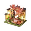Oshhni Maison de poupée Miniature en Bois, Kits de Bricolage, Kits de Mini Maison Chambre créative Maison de poupée Miniature