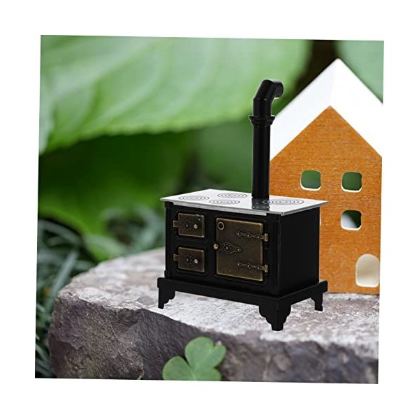 Abaodam Mini Fer Poêle Mini Maison De Poupée Accessoires Jouet Mini Maison Décoration Miniature Scène Modèle Miniature Maison