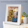 Type de Cadre Photo Mini modèle de Maison de poupée en Bois à Bricolage Warm House Kit avec mobilier Miniature et Lampe pour 