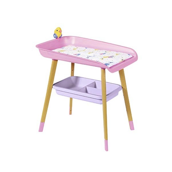 BABY born Table à Langer - Pour les Tout-petits de 3 Ans et Plus - Adapté aux Petites Mains des Enfants - Table avec Porte-Se