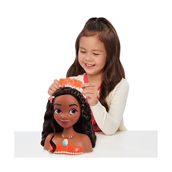 Disney Princesse Basic Moana Tête à coiffer, 87621, Multicolore