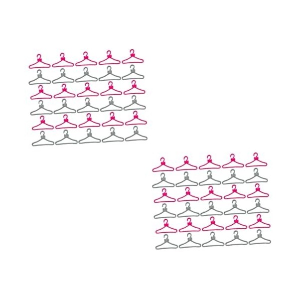 ifundom 300 Pcs Poupée Cintre Enfants Manteau Cintre Poupée Vêtements Rack Mini Poupée Accessoires Enfants Vêtements Rack Cin