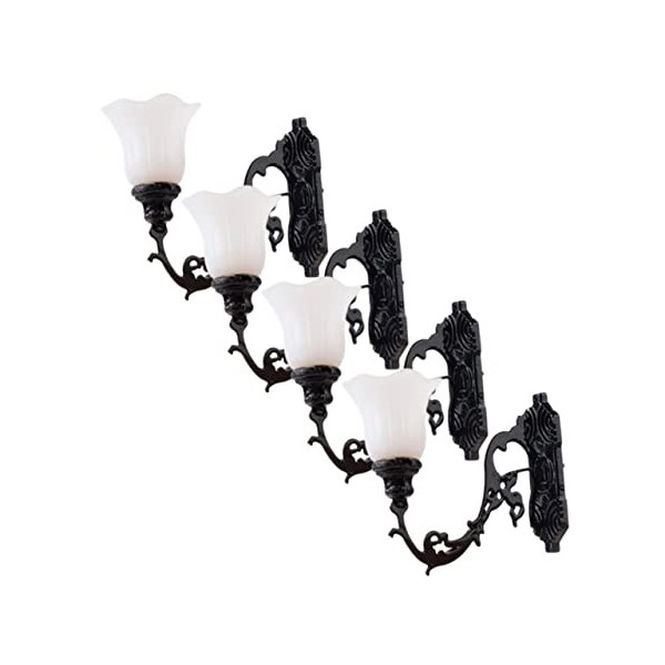 Totority 20 Pièces Applique Murale pour Maison De Poupée Modèle De Lampe À LED Lampe De Paysage Miniature Mini Appliques Mura