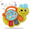 TOEY PLAY Jouets Musicaux pour Bébé 12-18 Mois, Jouet de Piano Musical Bebe 1 Ans, Piano Clavier avec Lumières et Sons, Jouet