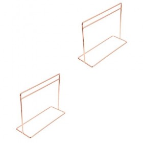 Toyvian 2 Pièces Mini Cintre Miniature Organisateur Poupée Robe Rack Métal Poupée Vêtement Rack Modèle Poupée Vêtements Titul