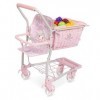 DE CUEVAS TOYS- Chariot avec Porte-bébé Ocean Fantasy DeCuevas Toys 52141, Multicolor,1 caddie style chariot, 1 panier amovib