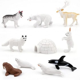Gukasxi Lot de 16 figurines d'animaux de la ferme - Mini animaux