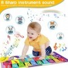 ENCOUN Tapis de Piano pour Enfants, Tapis de Danse Musical Clavier 1-5 Ans, Tapis de Jeu Musique pour Garçons Filles, Jouets 