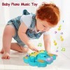 AMLGBTOP Jouets pour Bébé 6 Mois 1 an Éléphan Clavier Piano Musicaux Jouets Bébé 6 12 18 Mois Cest Génial Cadeaux pour Bébé 